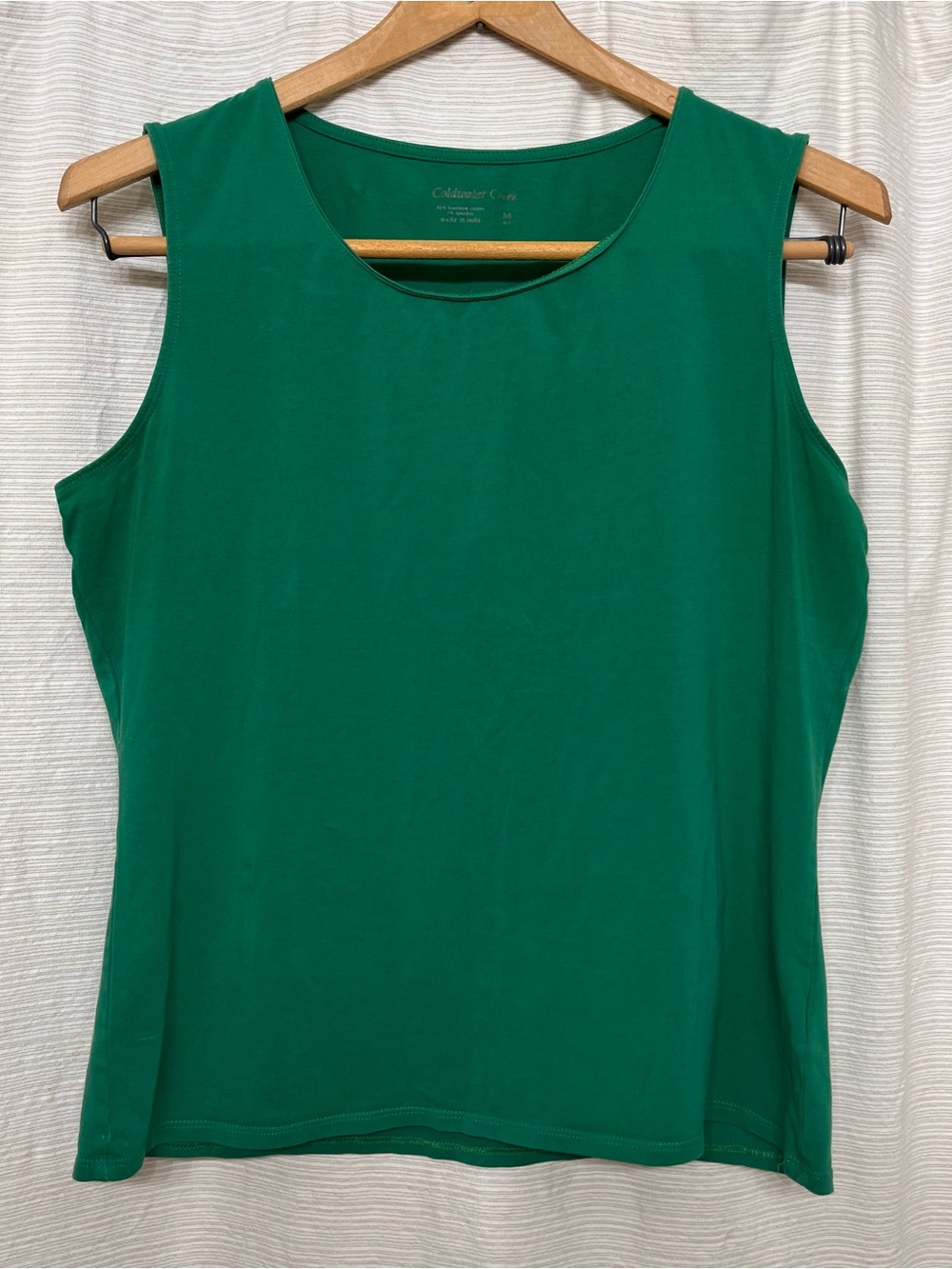 Coldwater Creek Emerald Green Sleeveless Scoop Neck Tank